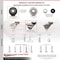Service Caster 3 Inch Hooded Neoprene Rubber 5/16 Inch Threaded Stem Casters with Brakes, 4PK SCC-TS03S310-NPRB-BC-B-5161810-4 - alternate 3
